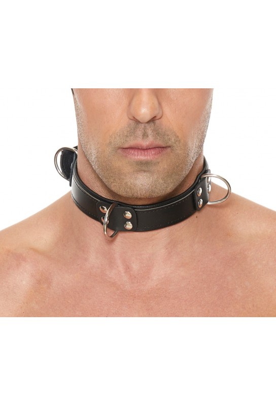 Collier Deluxe Bondage Noir 
