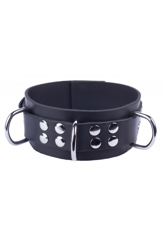 Collier en cuir Ultra Noir 