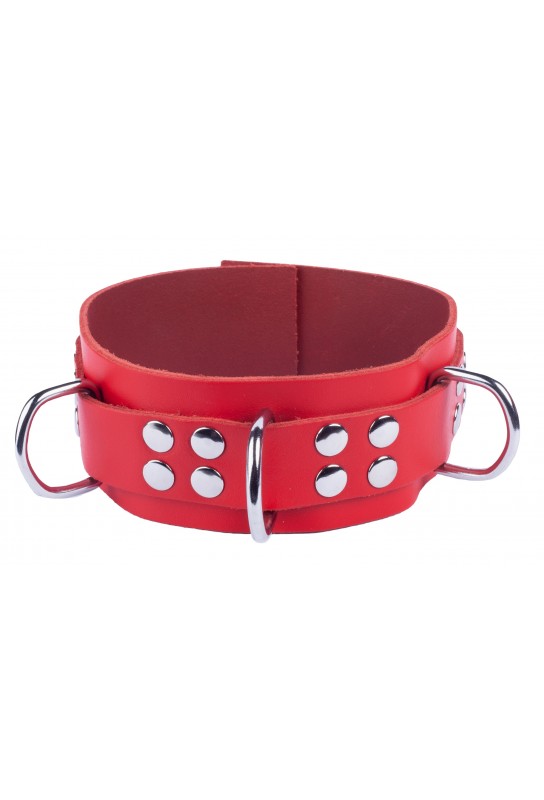 Collier en cuir Ultra Rouge 