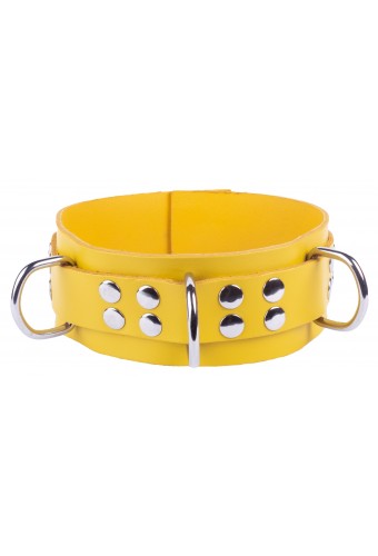 Collier en cuir Ultra Jaune 