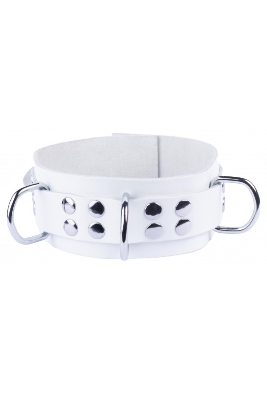 Collier en cuir Ultra Blanc 