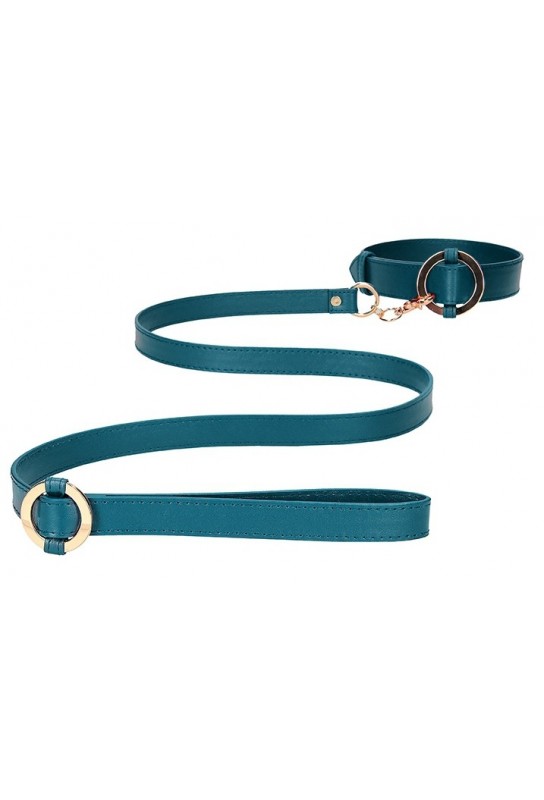 Collier-Laisse Halo Col Bleu 