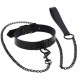 Collier-Laisse Punk Noir 