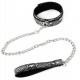 Collier-laisse Snakine Noir-Argenté 