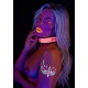 Collier-Laisse phosphorescent Glow Pink Taboom 
