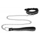 Collier-Laisse à Strass Diamond Studded Noir 