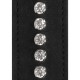 Collier-Laisse à Strass Diamond Studded Noir 