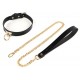 Collier-Laisse Tee Ring Noir 