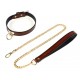 Collier-Laisse Tee Ring Marron 