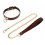 Collier-Laisse Tee Ring Marron