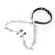 Collier avec Pince-Tétons Spike Heart Noir 