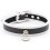 Collier O Ring Simili Noir-Blanc