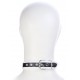 Collier O Ring Simili Noir-Blanc 