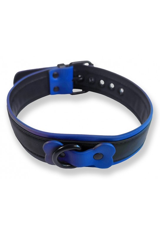 Collier Puppy Collar Noir-Bleu 