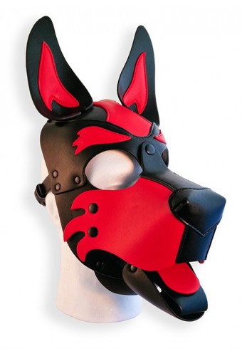 Cagoule Puppy Hood Noire et Rouge 