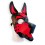 Cagoule Puppy Hood Noire et Rouge