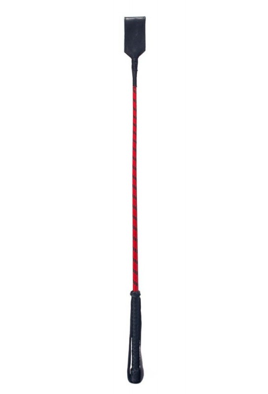 Cravache Slapper Crop 70cm Noir-rouge 