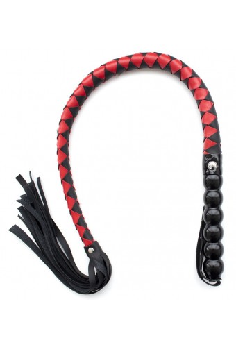 Fouet Mahogany 90cm Noir et rouge 