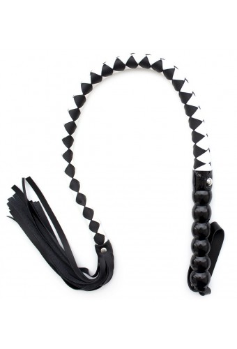 Fouet Mahogany 85cm Noir et blanc 