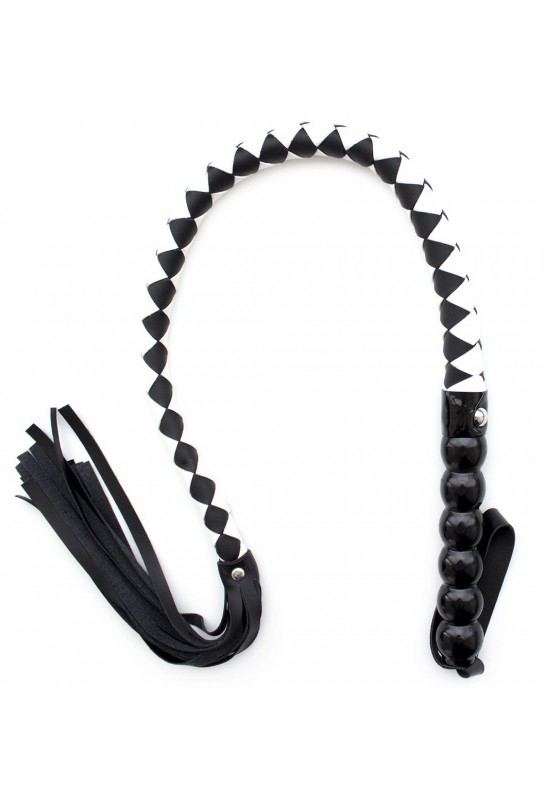 Fouet Mahogany 85cm Noir et blanc 