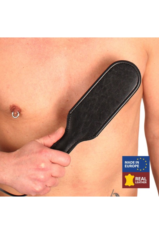 Paddle en cuir avec rebords bombés 31 x 7 cm 