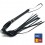 MARTINET BRINS EN CUIR NOIR - 78cm - MANCHE EN BOIS