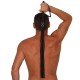 MARTINET BRINS EN CUIR NOIR - 78cm - MANCHE EN BOIS 
