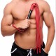 MARTINET BRINS EN CUIR ROUGE - 78cm - MANCHE EN BOIS 