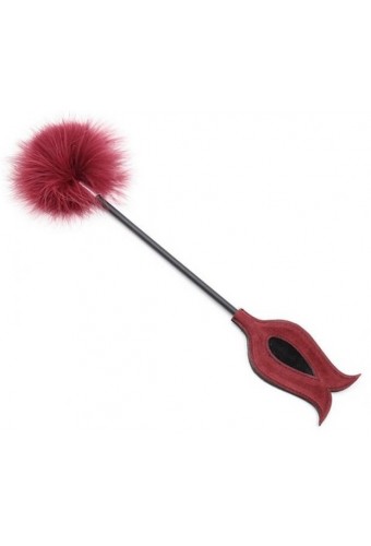 Cravache-Plumeau Victoria Pourpre 43cm 