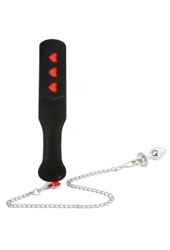 Paddle avec Chaîne et Plug Spank plug 30cm 