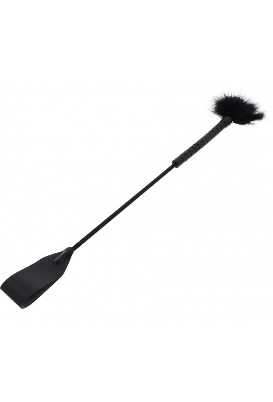 Cravache et Plumeau Tick Whip 56cm Noir 