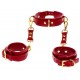 Collier D-Ring avec Menottes de poignets Taboom Rouge 