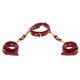 Collier D-Ring avec Menottes de poignets Taboom Rouge 