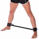 Barre en métal réglable avec menottes en cuir - 65 à 120cm 