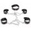 Set de restriction Collier et Menottes Noir