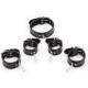 Set de restriction Collier et Menottes Noir 