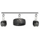 Kit Barre de maintien Collier et Menottes Simply Dom Noir 