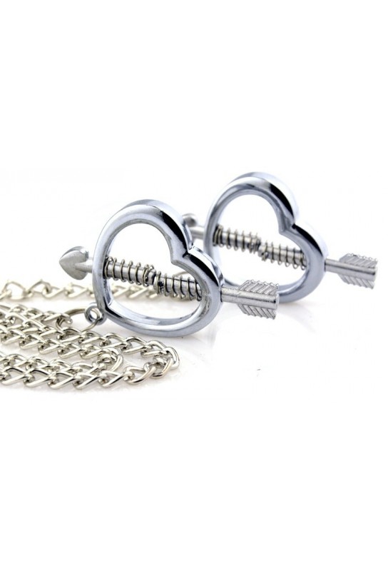 Pinces pour les tétons Cupid Heart 