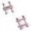 Pinces pour tétons Square End Ball x2