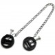 Pinces a seins PVC avec chaine 