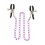 Pinces pour tétons Nipple Chain Purple