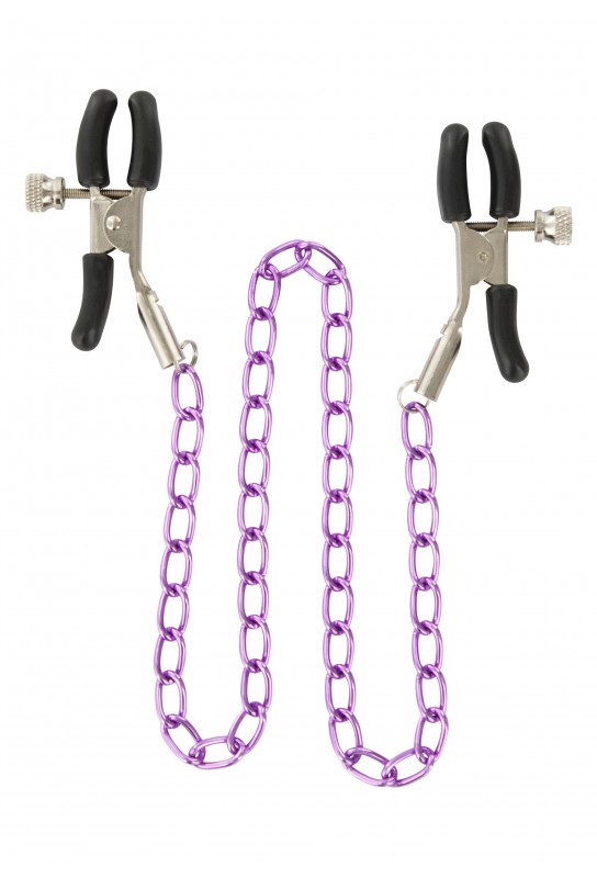 Pinces pour tétons Nipple Chain Purple 