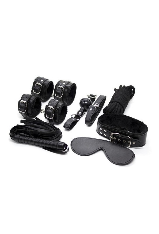 Coffret BDSM 7 Pièces Wicked Noir 