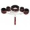 Kit Bondage Collier + Menottes Rouge
