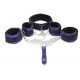 Kit Bondage avec Collier et Menottes Violet 