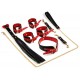 Coffret Bondage SM Naughty Noir-Rouge 