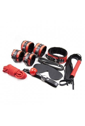 Kit SM Noir-Rouge 7 Pièces 