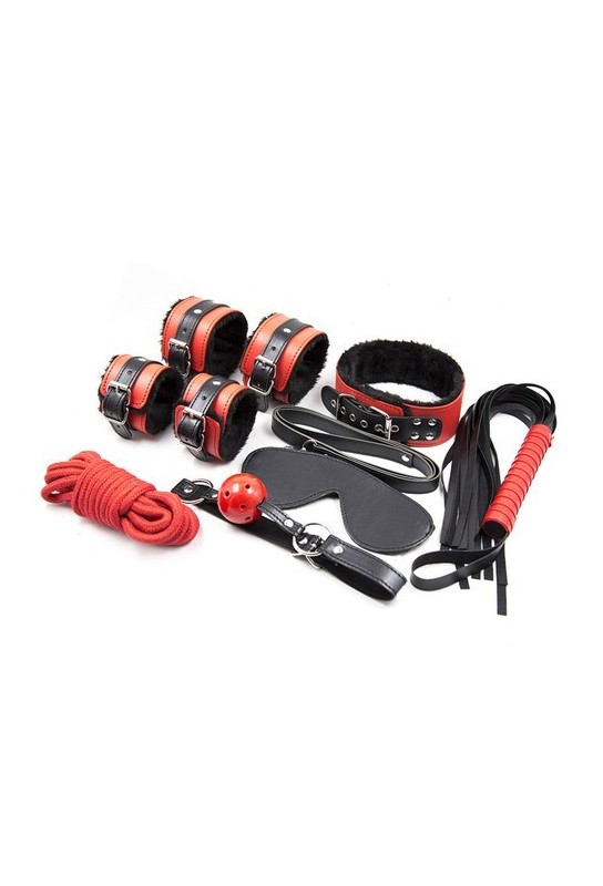 Kit SM Noir-Rouge 7 Pièces 
