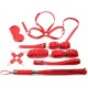 Coffret Bondage SM OBEDIENCE 10 Pièces Rouge 