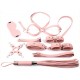 Coffret Bondage SM Obedience 10 Pièces Rose 